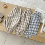 【73-110cm】パンツ ベビー 韓国風 ストライプorチェック - 画像 (32)