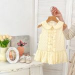 【73-120cm】ワンピース ベビー 可愛い ドット プリント - 画像 (6)