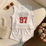 【80-130cm】セットアップ キッズ服 スポーツ ウェアベスト&ショートパン2点セット - 画像 (13)
