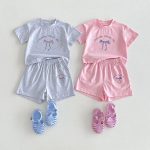 【80-130cm】2点セット 女の子 韓国雰囲気 リボン プリント - 画像 (13)
