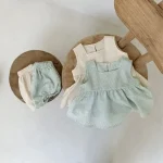 【66-100cm】ロンパース ベビーチェック セットアップ - 画像 (15)