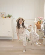 【73-100cm】パンツ ベビー 韓国風 七分丈 ストライプORシンプル - 画像 (23)