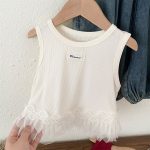【90-130cm】トップス 女の子 レース フリル付き - 画像 (8)