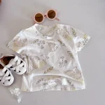 【66-100cm】Tシャツ ベビー うさぎor熊柄orノーカラー - 画像 (30)