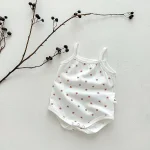 【66-90cm】ロンパース ベビー チェックor小花柄 キャミソール - 画像 (24)