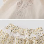 【73-100cm】セットアップ ベビー 可愛い ウサギ ブラウス＆パンツ - 画像 (8)