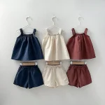【70-120cm】キャミセットアップ ベビー 韓国風 シンプル