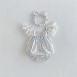 【66-130cm】ロンパースorワンピース ベビー 姉妹服 フリル ストライプ - 画像 (7)