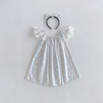【66-130cm】ロンパースorワンピース ベビー 姉妹服 フリル ストライプ - 画像 (8)