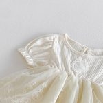 【66-90cm】ロンパース ベビー 柔らか レースプリンセス - 画像 (7)