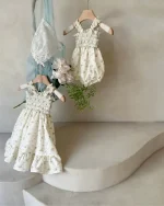 【66-90cm】キャミ ロンパース ベビー ドットor小花柄 - 画像 (17)