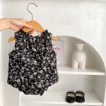 【66-100cm】セットアップ ベビー 小花柄 ノースリープ - 画像 (12)