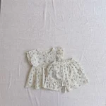 【73-100cm】セットアップ ベビー 肩フリル シンプル - 画像 (12)