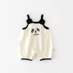 【66-90cm】サロペット 可愛い パンダ ベビー服 - 画像 (5)