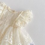 【66-90cm】ロンパース ベビー レース クリーム おしゃれ - 画像 (9)