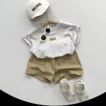 【80-130cm】ショートパンツ キッズ服 レトロ 5色選べる - 画像 (12)