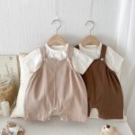 【66-90cm】サロペット ベビー ベーシック 無地 カジュアル - 画像 (16)