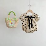 【66-90cm】ロンパース ベビー ウサギ ドットリボン - 画像 (8)