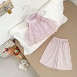 【73-120cm】セットアップ 女の子 ローズ メッシュ - 画像 (9)