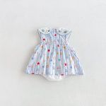 【66-90cm】ロンパース ベビー スター柄 ストライプ - 画像 (6)