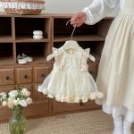 【66-90cm】ロンパース ベビー ローズ フリル かわいい - 画像 (4)