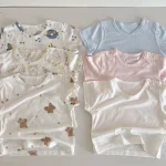 【66-100cm】Tシャツ ベビー うさぎor熊柄orノーカラー - 画像 (12)