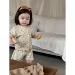 【73-110cm】セットアップ ベビー フリル 小花柄 - 画像 (11)