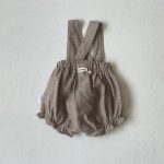 【66-90cm】サロペットロンパース ベビー ダブル ポケット - 画像 (11)