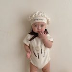 【66-90cm】ロンパースセット ベビー シェフ変装 シンプル - 画像 (8)