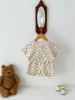 【66-100cm】セットアップ ベビー 小花柄ORレモンワッフル - 画像 (11)