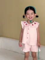 【80-150cm】セットアップ 女の子 リンクコーデリネン - 画像 (17)