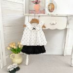【73-120cm】セットアップ 女の子 可愛い ドット ブラウス＆パンツ - 画像 (4)