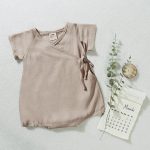 【73-100cm】ロンパース ベビー 浴衣前開き コットンリネン - 画像 (3)