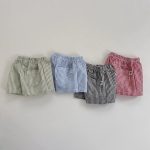 【73-120cm】ショートパンツ ベビー ギンガム チェック ウエストゴム - 画像 (2)