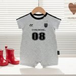 【66-90cm】ロンパース ベビー アメリカンスタイル 英字ロゴ - 画像 (8)