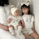 【66-90cm】ロンパース ベビー 韓国風 うさぎ - 画像 (2)