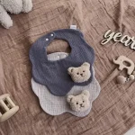 【GOODS】クマ付き 涎掛け カートゥーン かわいい - 画像 (4)