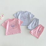 【80-130cm】2点セット 女の子 韓国雰囲気 リボン プリント - 画像 (17)