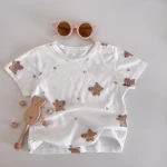 【66-100cm】Tシャツ ベビー うさぎor熊柄orノーカラー - 画像 (29)