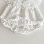 【66-100cm】ロンパース ベビー ホワイト 蝶結び - 画像 (12)