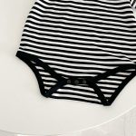 【66-90cm】半袖ロンパース ベビー ブラック ボーダー - 画像 (11)