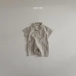 【73-90cm】ロンパース ベビー ストライプ オールインワン - 画像 (3)