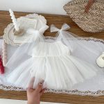 【66-90cm】ロンパース ベビー ふわふわ チュール プリンセスドレス - 画像 (12)