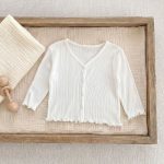 【80-130cm】カーディガン ベビー 無地 冷房対策 薄手 アウター - 画像 (12)