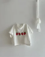 【73-100cm】Tシャツ ベビー イチゴ柄 シンプル - 画像 (14)