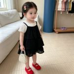 【73-120cm】トップスorドレス ベビー ブラック スリップ - 画像 (2)