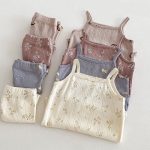 【90-140cm】キャミソールセット 女の子 小花柄 ルームウェア - 画像 (8)