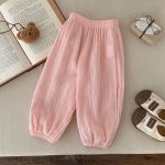 【80-130cm】パンツ ベビー ゆったり ダブルガーゼ 防虫 - 画像 (12)