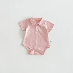 【66-90cm】ロンパース ベビー 犬柄 ポロ シンプル - 画像 (6)