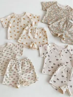 【66-100cm】セットアップ ベビー 小花柄ORレモンワッフル - 画像 (26)